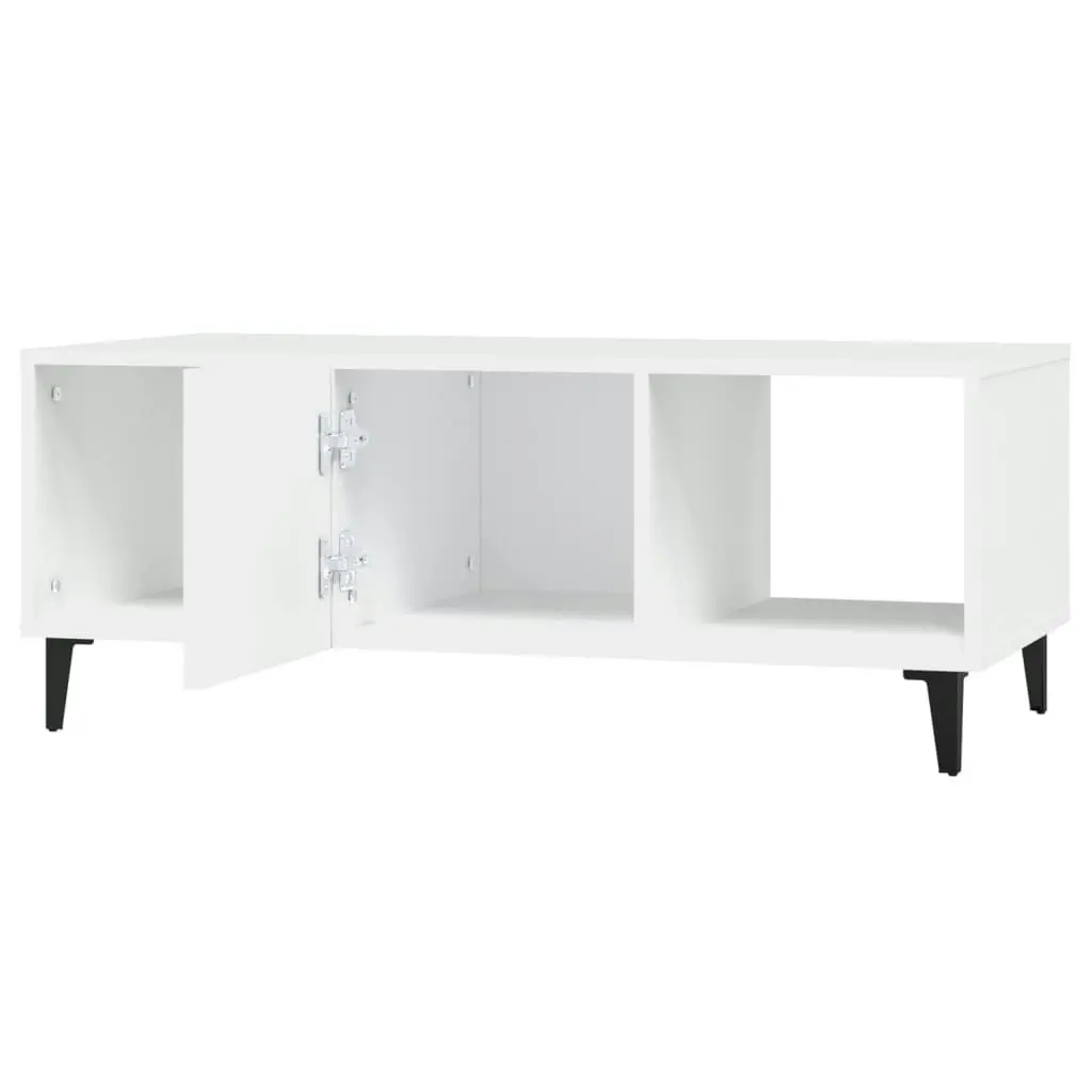 Coffee Table White 102x50x40 cm Engineered Wood 812699