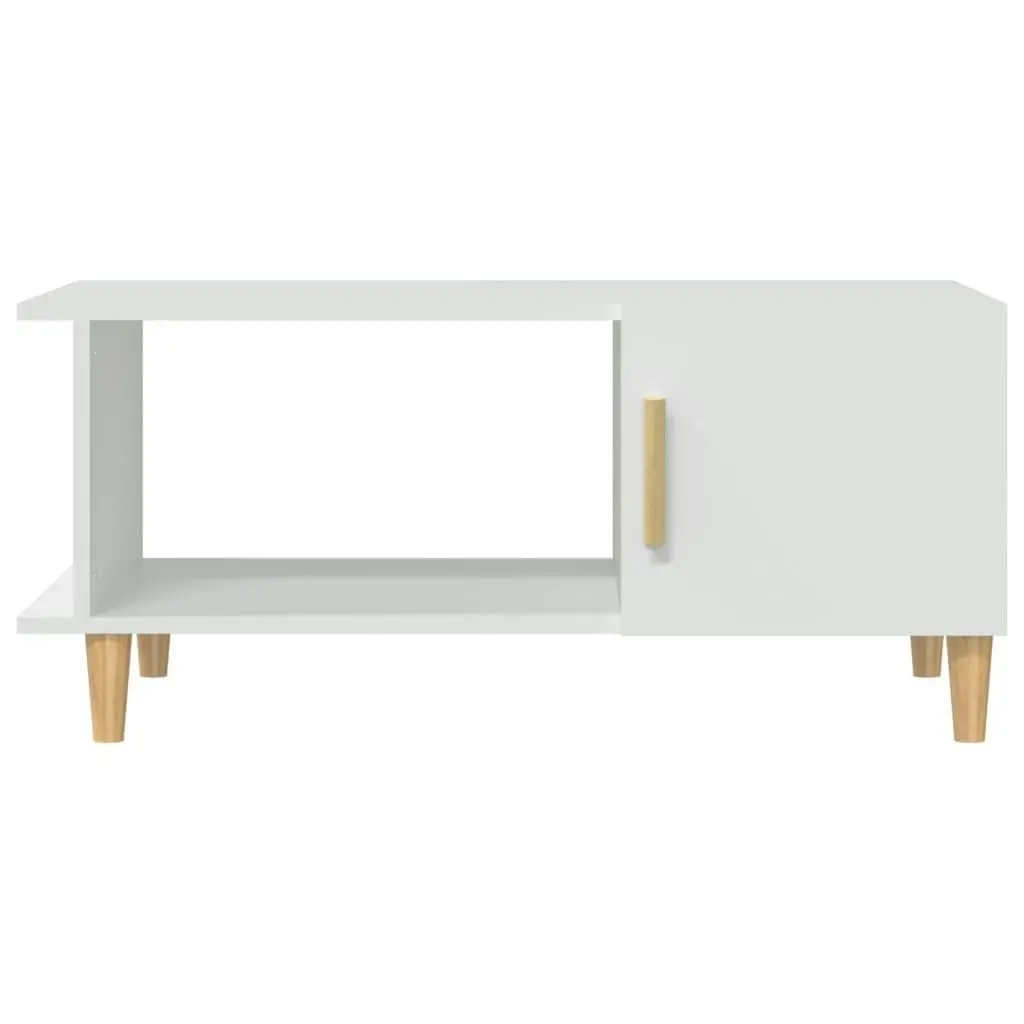 Coffee Table White 90x50x40 cm Engineered Wood 812744