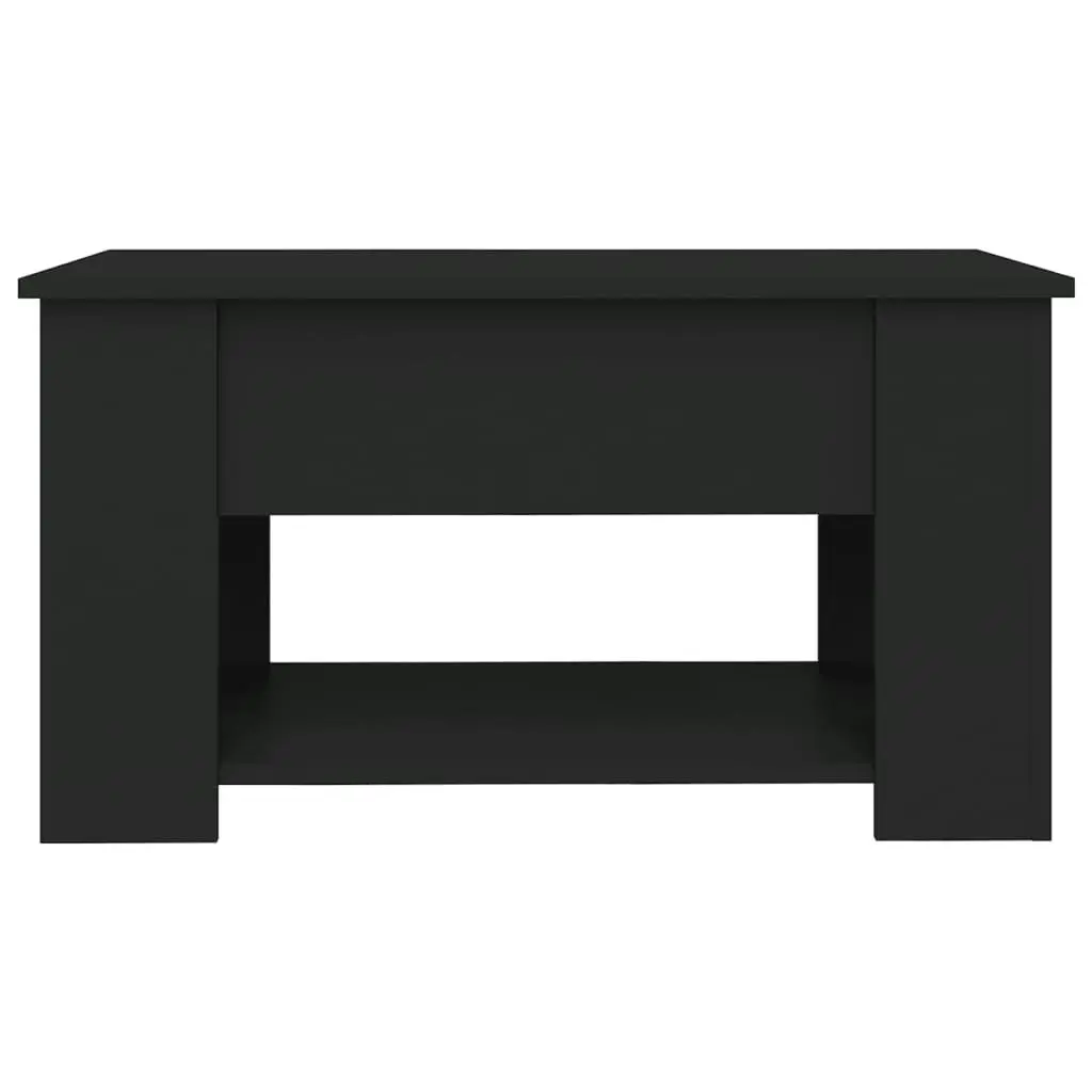 Coffee Table Black 79x49x41 cm Engineered Wood 809711