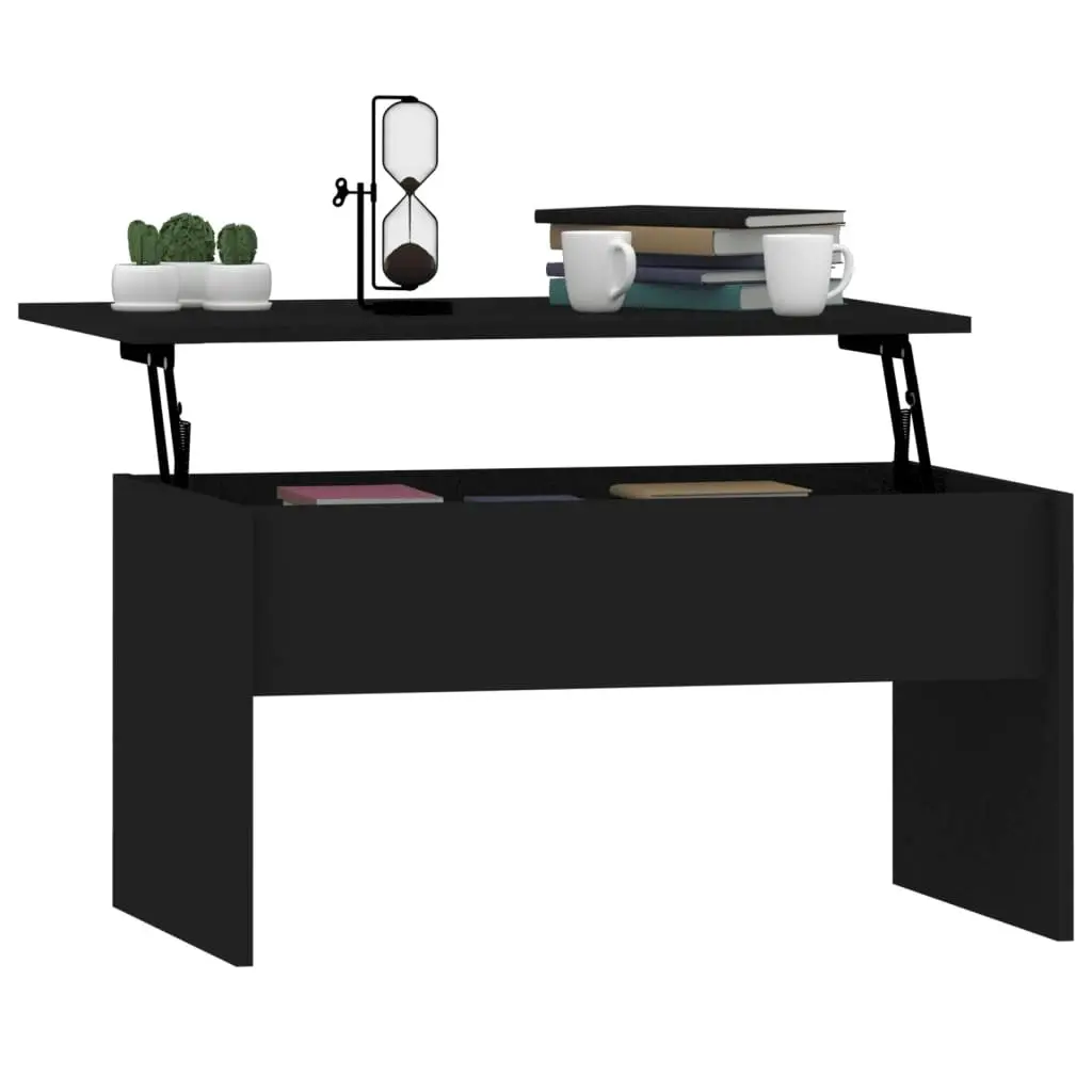 Coffee Table Black 80x50.5x41.5 cm Engineered Wood 809639