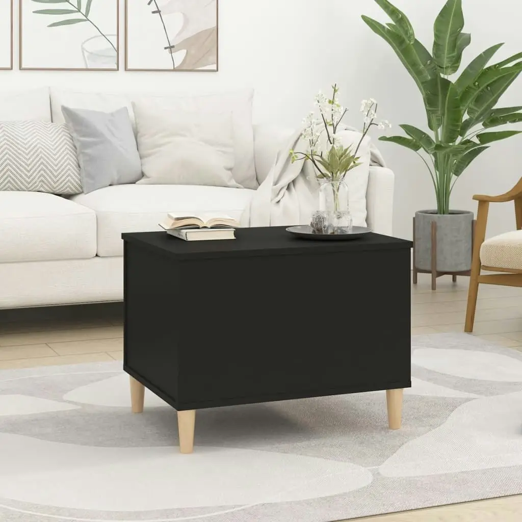 Coffee Table Black 60x44.5x45 cm Engineered Wood 819565