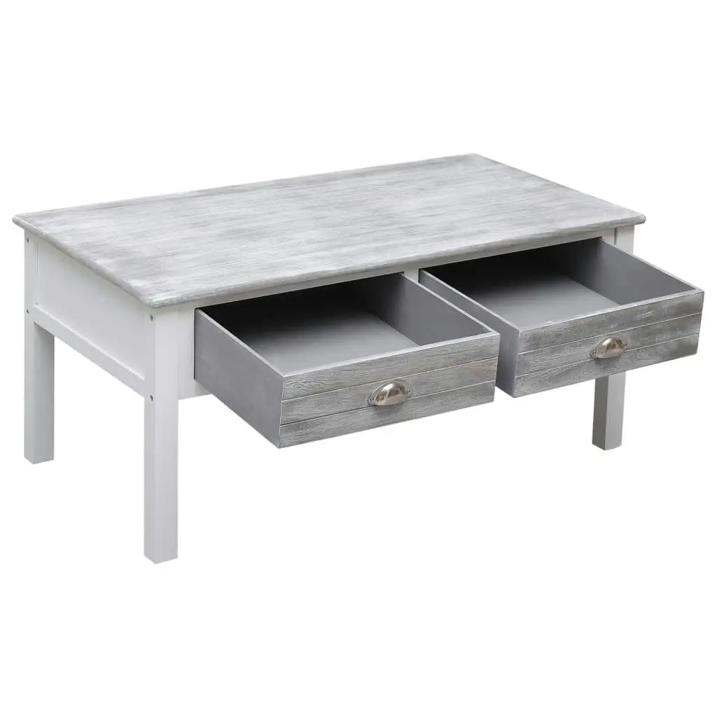 Coffee Table Grey 100x50x45 cm Wood 284133