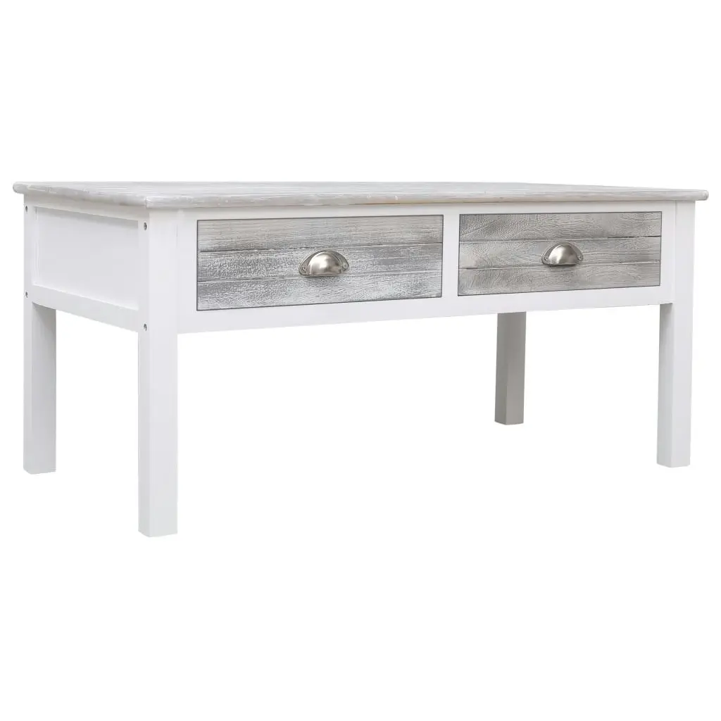 Coffee Table Grey 100x50x45 cm Wood 284133