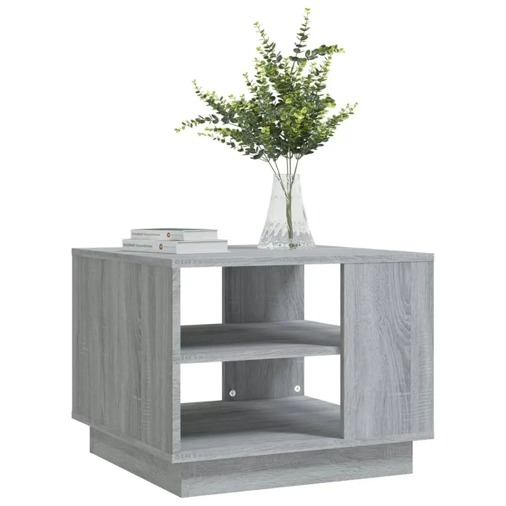 Coffee Table Grey Sonoma 55x55x43 cm Engineered Wood 813087