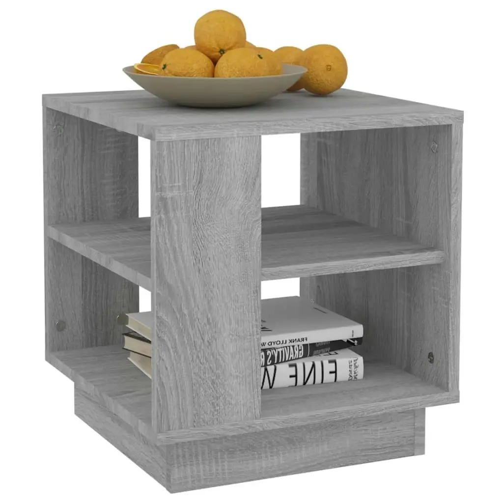 Coffee Table Grey Sonoma 40x40x43 cm Engineered Wood 813090