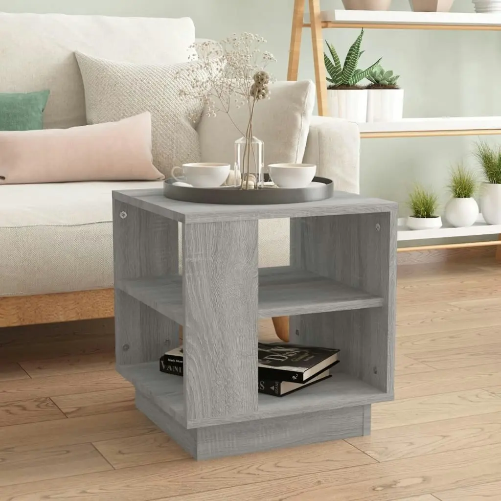 Coffee Table Grey Sonoma 40x40x43 cm Engineered Wood 813090