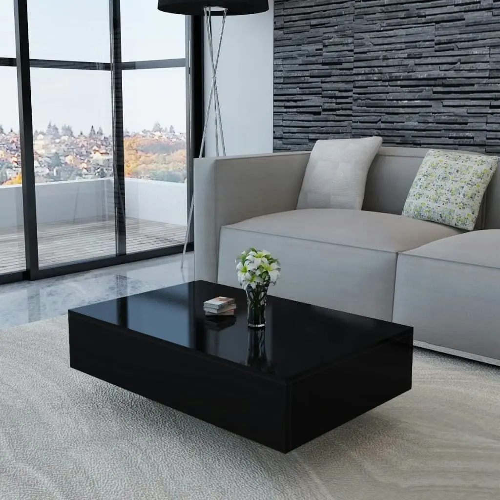 Coffee Table High Gloss Black 244024