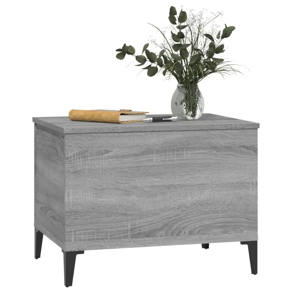 Coffee Table Grey Sonoma 60x44.5x45 cm Engineered Wood 819578