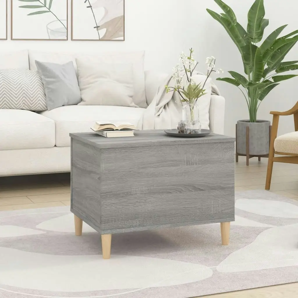 Coffee Table Grey Sonoma 60x44.5x45 cm Engineered Wood 819570