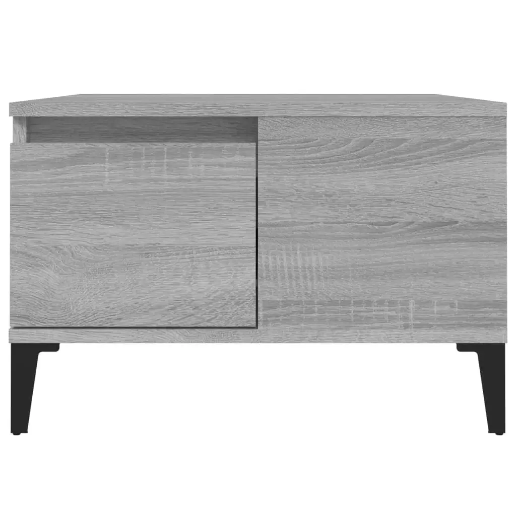 Coffee Table Grey Sonoma 55x55x36.5 cm Engineered Wood 821090