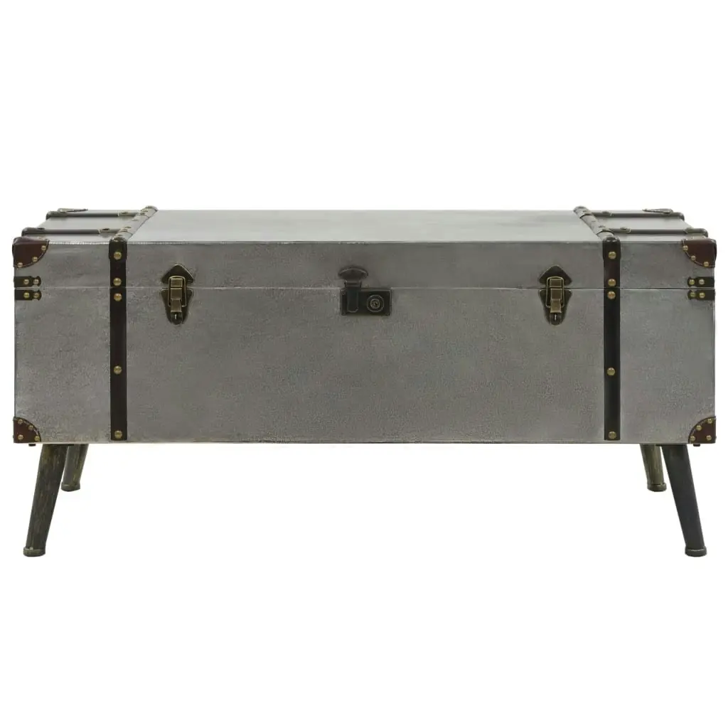 Coffee Table MDF and Aluminium 102x51x47.5 cm 245759