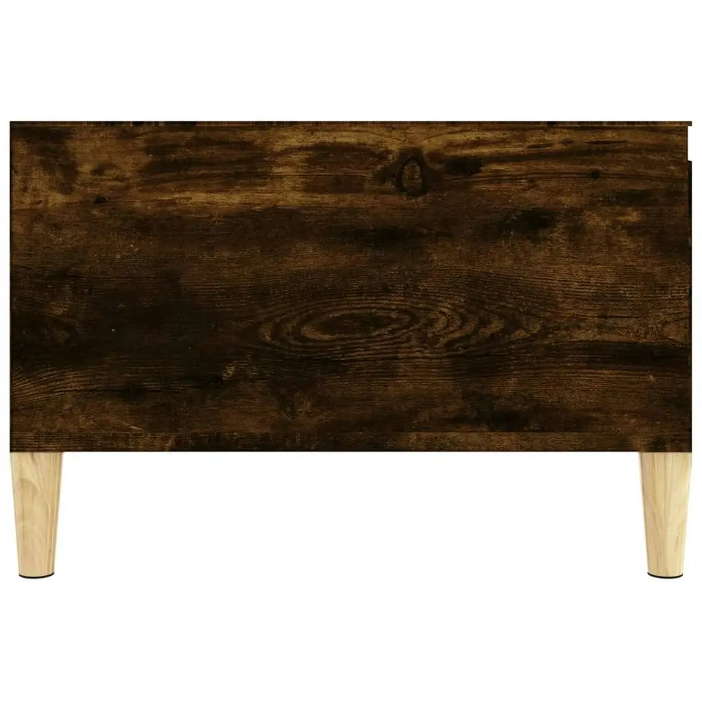 Coffee Table Smoked Oak 55x55x36.5 cm Engineered Wood 821081