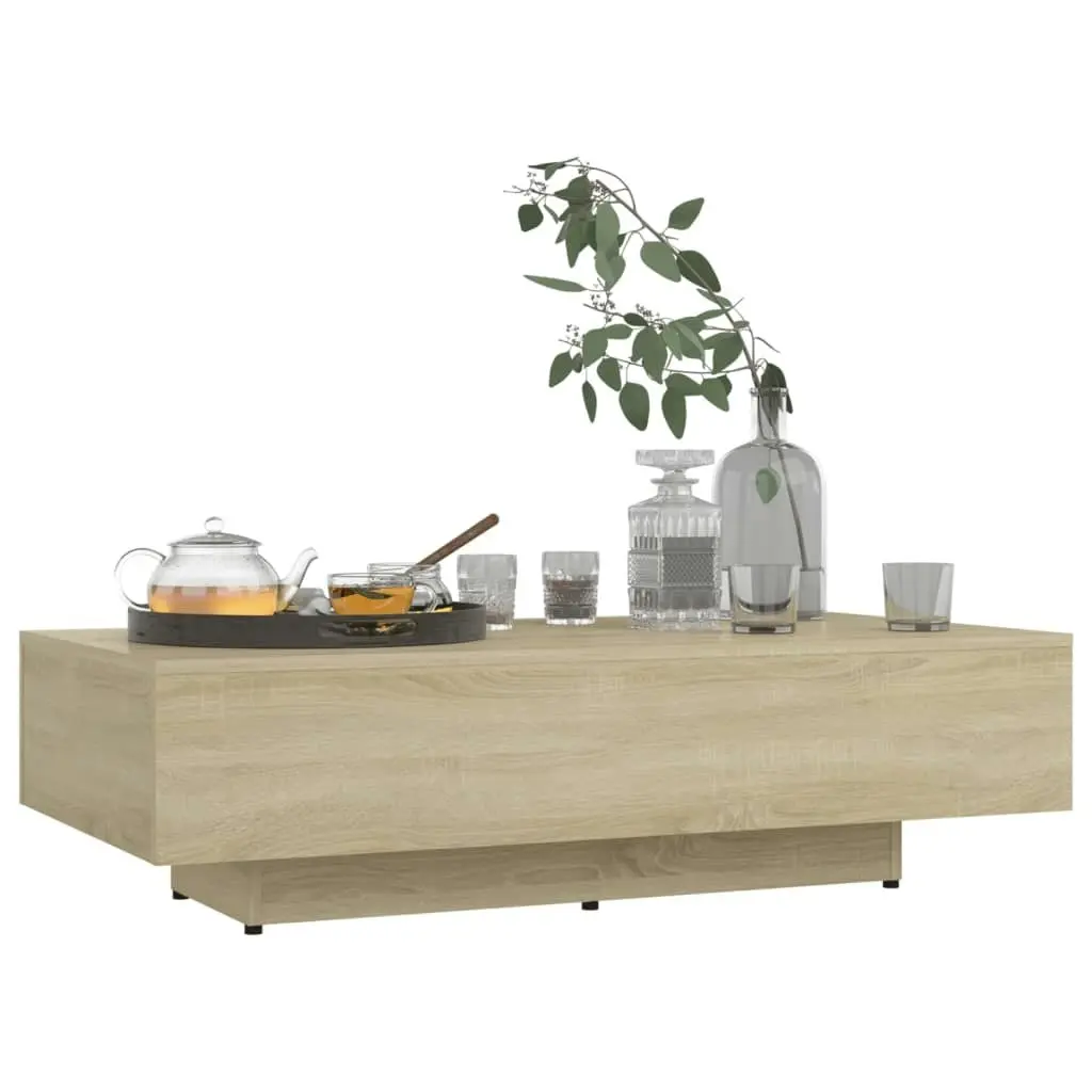 Coffee Table Sonoma Oak 100x49.5x31 cm Engineered Wood 803392