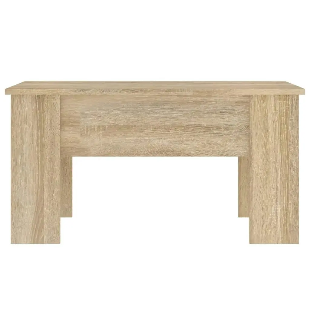 Coffee Table Sonoma Oak 79x49x41 cm Engineered Wood 809695