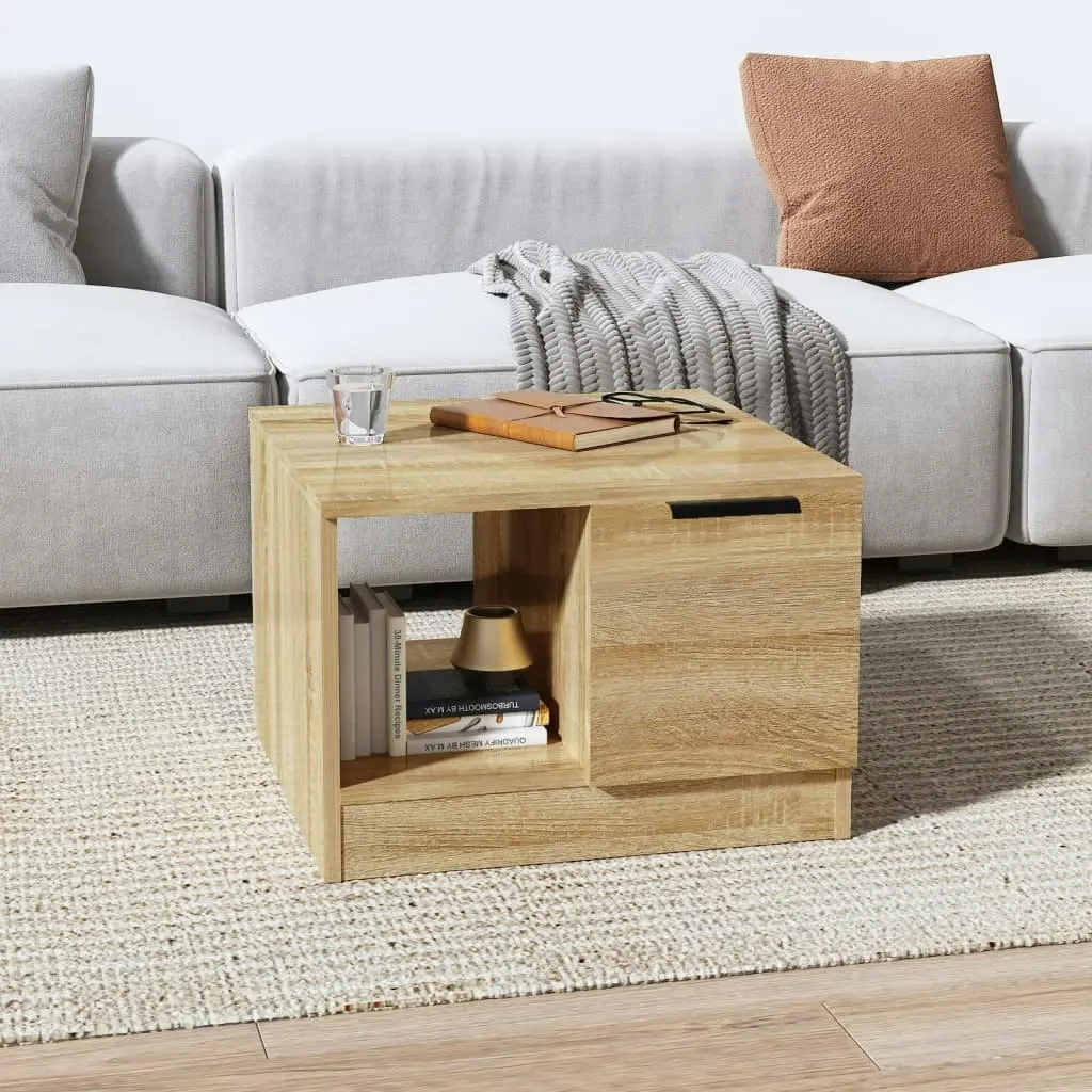 Coffee Table Sonoma Oak 50x50x36 cm Engineered Wood 811343