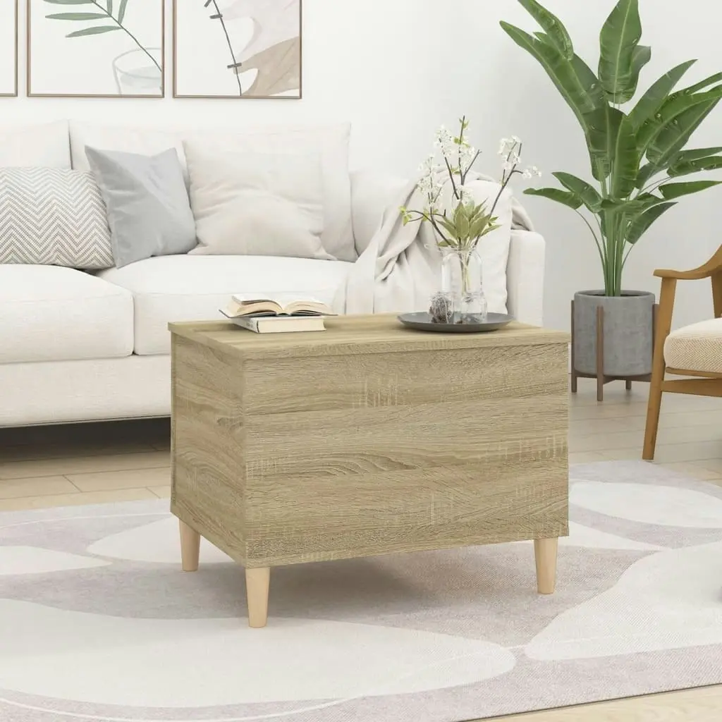 Coffee Table Sonoma Oak 60x44.5x45 cm Engineered Wood 819567