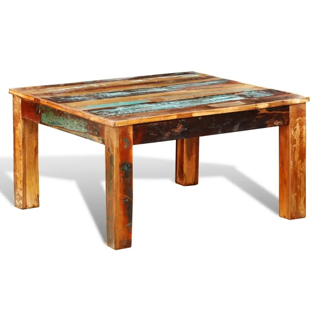 Coffee Table Square Reclaimed Wood 240959