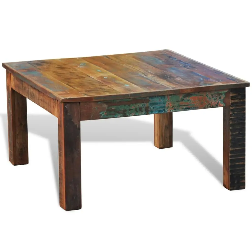 Coffee Table Square Reclaimed Wood 240959