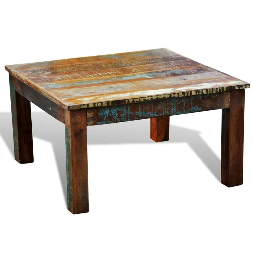 Coffee Table Square Reclaimed Wood 240959