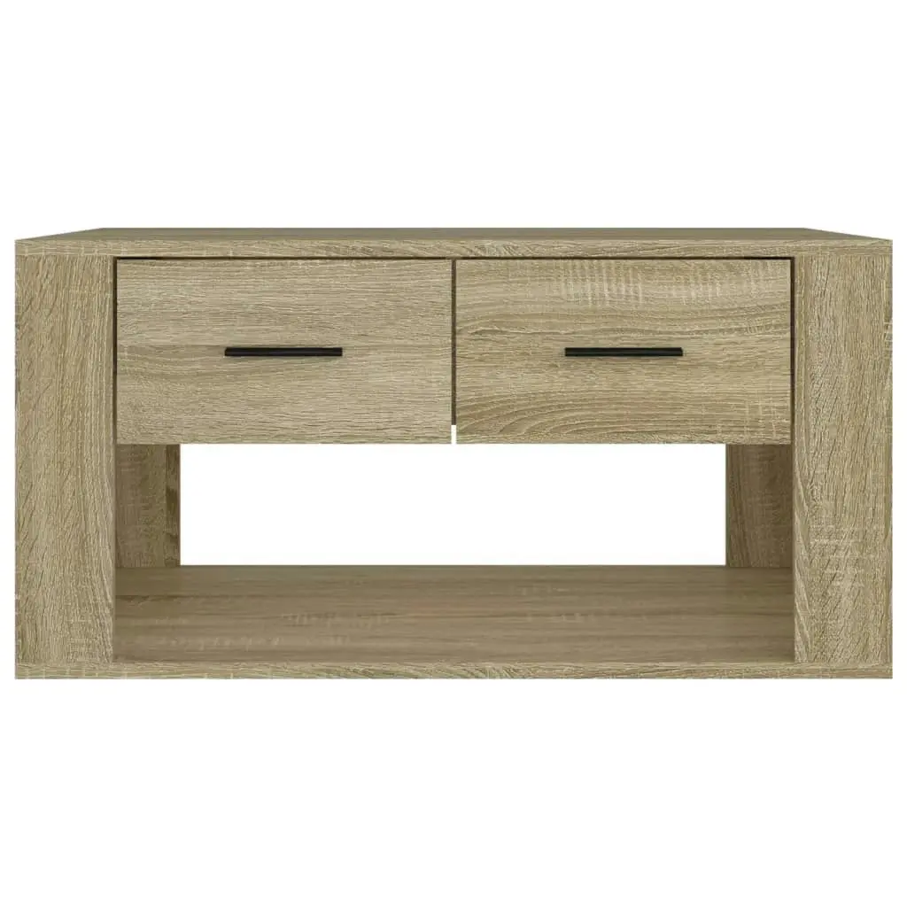 Coffee Table Sonoma Oak 80x50x40 cm Engineered Wood 816531