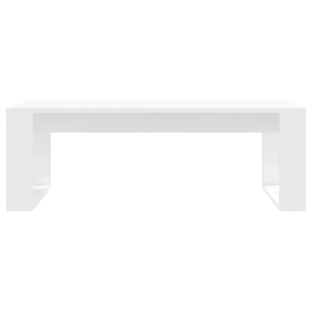 Coffee Table White 102x50x35 cm Engineered Wood 823358