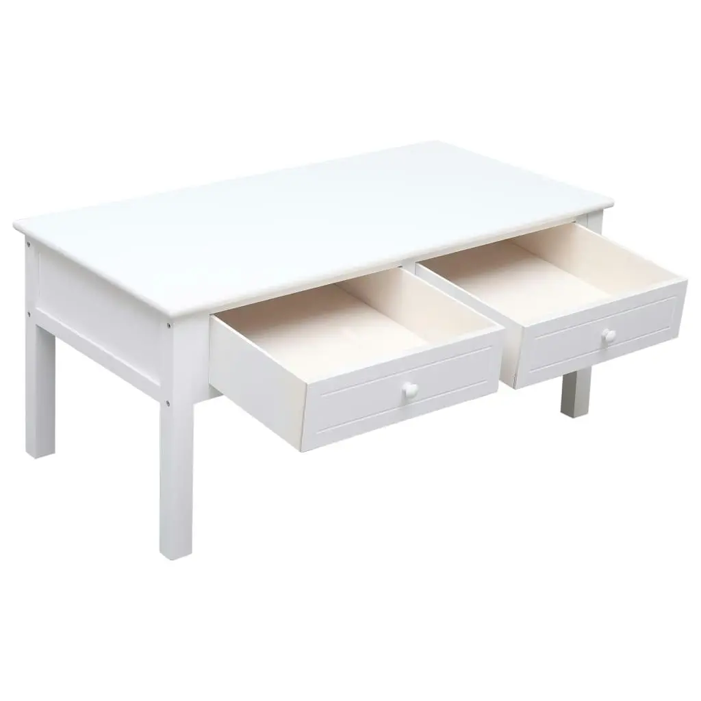 Coffee Table White 100x50x45 cm Wood 284137