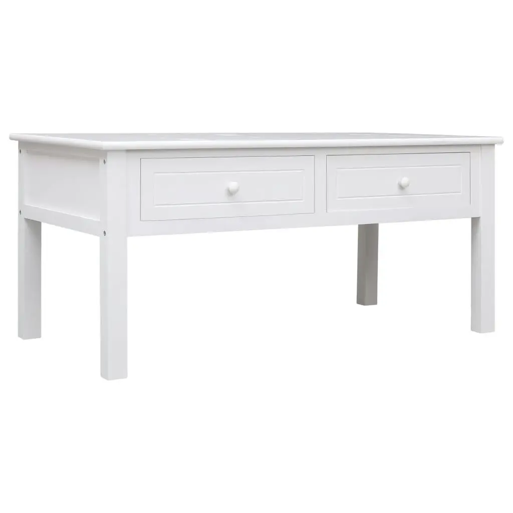 Coffee Table White 100x50x45 cm Wood 284137