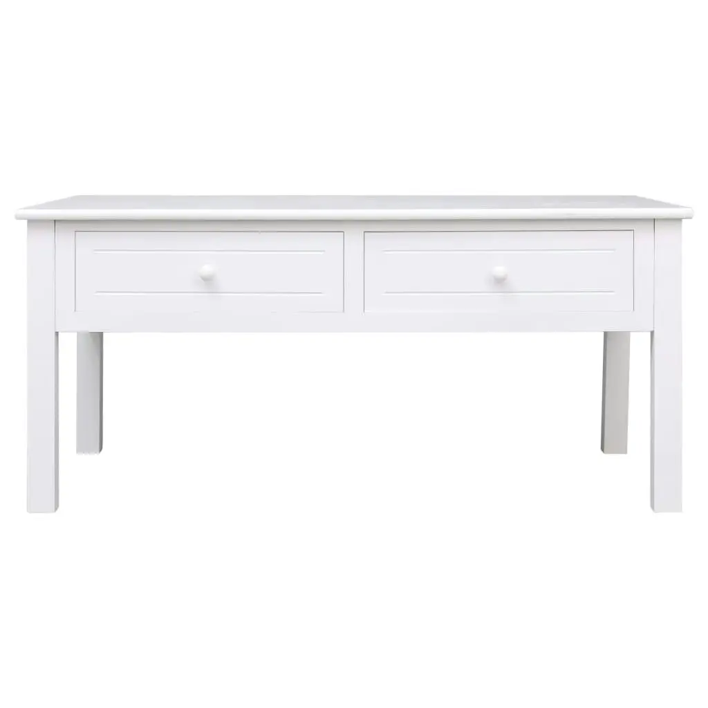 Coffee Table White 100x50x45 cm Wood 284137