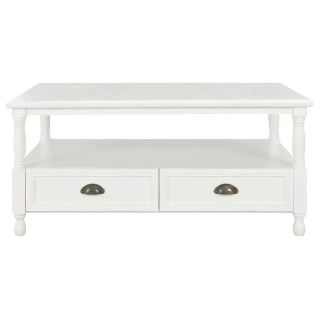 Coffee Table White 100x55x45 cm Wood 249899