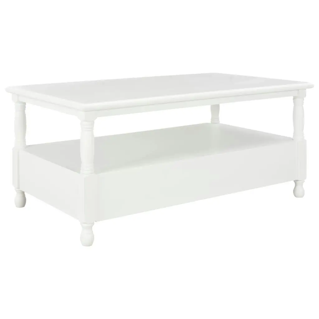 Coffee Table White 100x55x45 cm Wood 249899