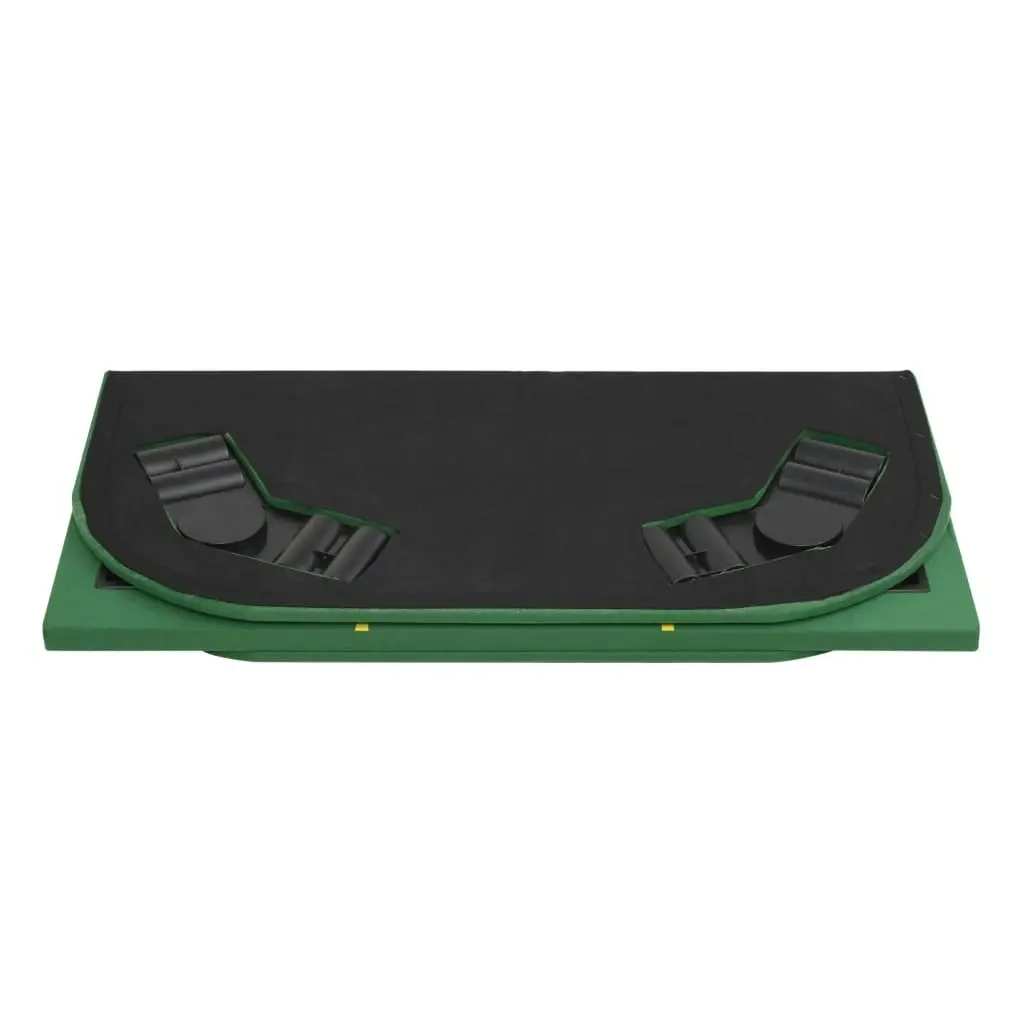 8-Player Folding Poker Tabletop 4 Fold Rectangular Green 80208