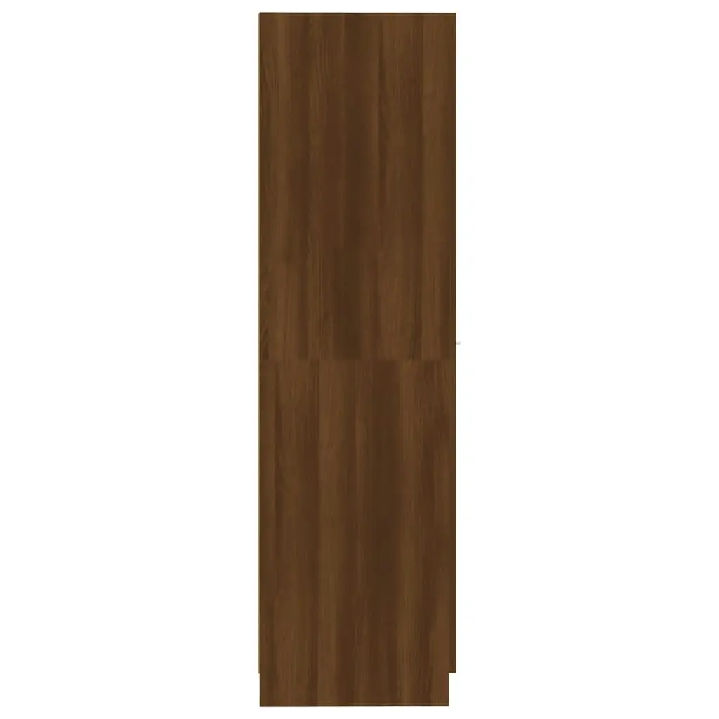 Apothecary Cabinet Brown Oak 30x42.5x150 cm Engineered Wood 815203