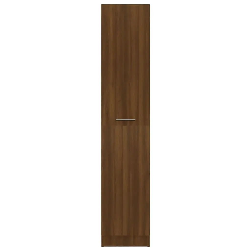 Apothecary Cabinet Brown Oak 30x42.5x150 cm Engineered Wood 815203