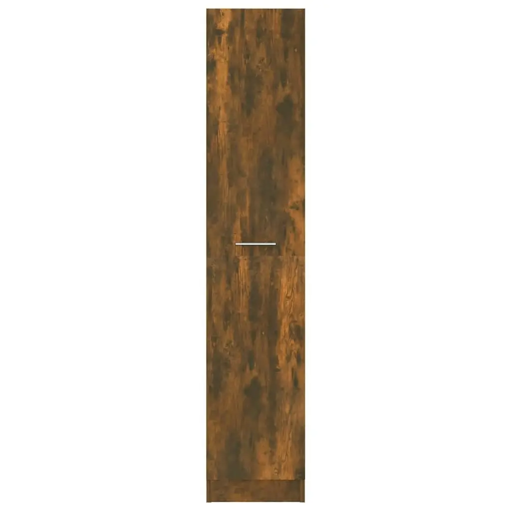 Apothecary Cabinet Smoked Oak 30x42.5x150 cm Engineered Wood 815201