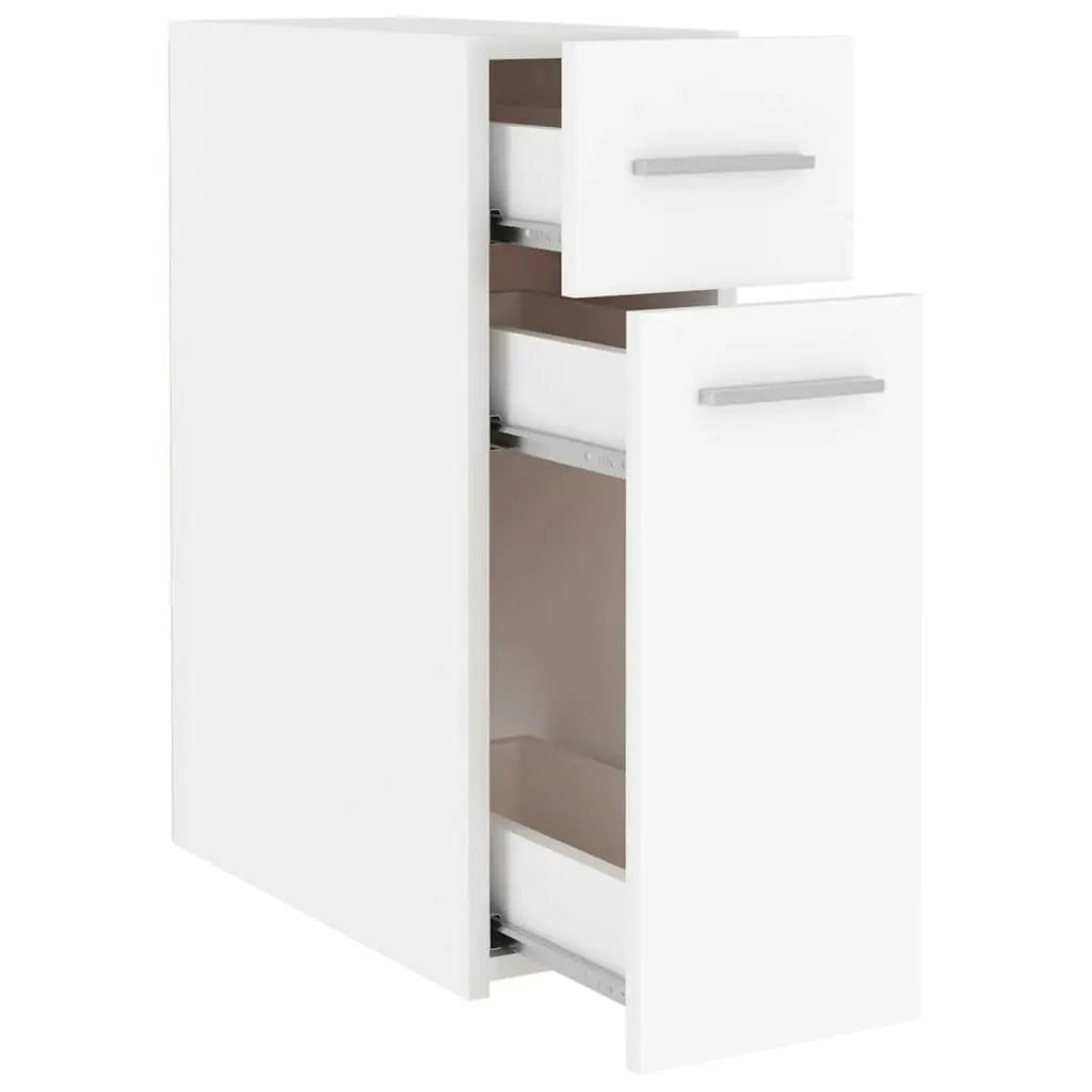 Apothecary Cabinet White 20x45.5x60 cm Engineered Wood 804211