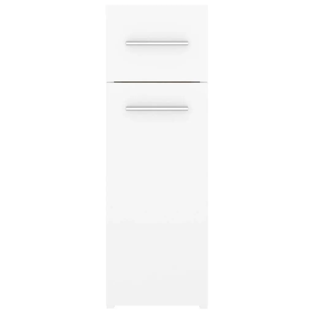 Apothecary Cabinet White 20x45.5x60 cm Engineered Wood 804211