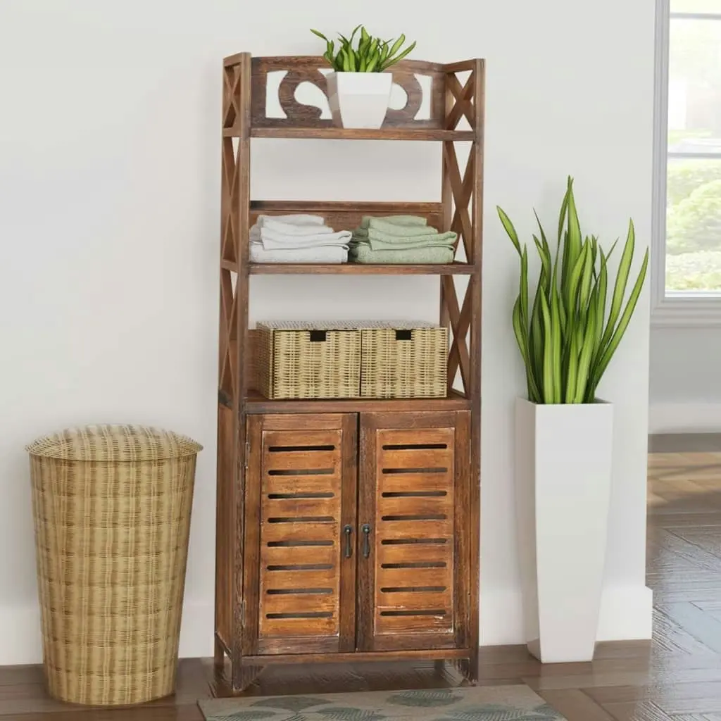 Bathroom Cabinet Albuquerque Wood Brown 46x24x117.5 cm 242690