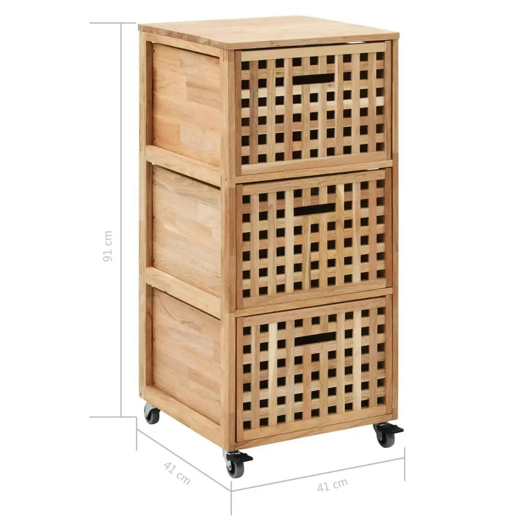 Bathroom Cabinet 41x41x91 cm Solid Walnut Wood 247601