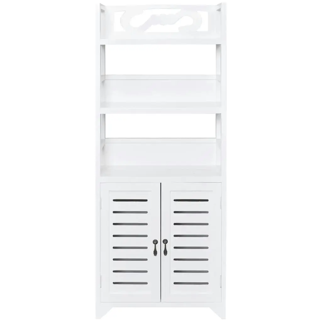 Bathroom Cabinet Albuquerque Wood White 46x24x117.5 cm 242689