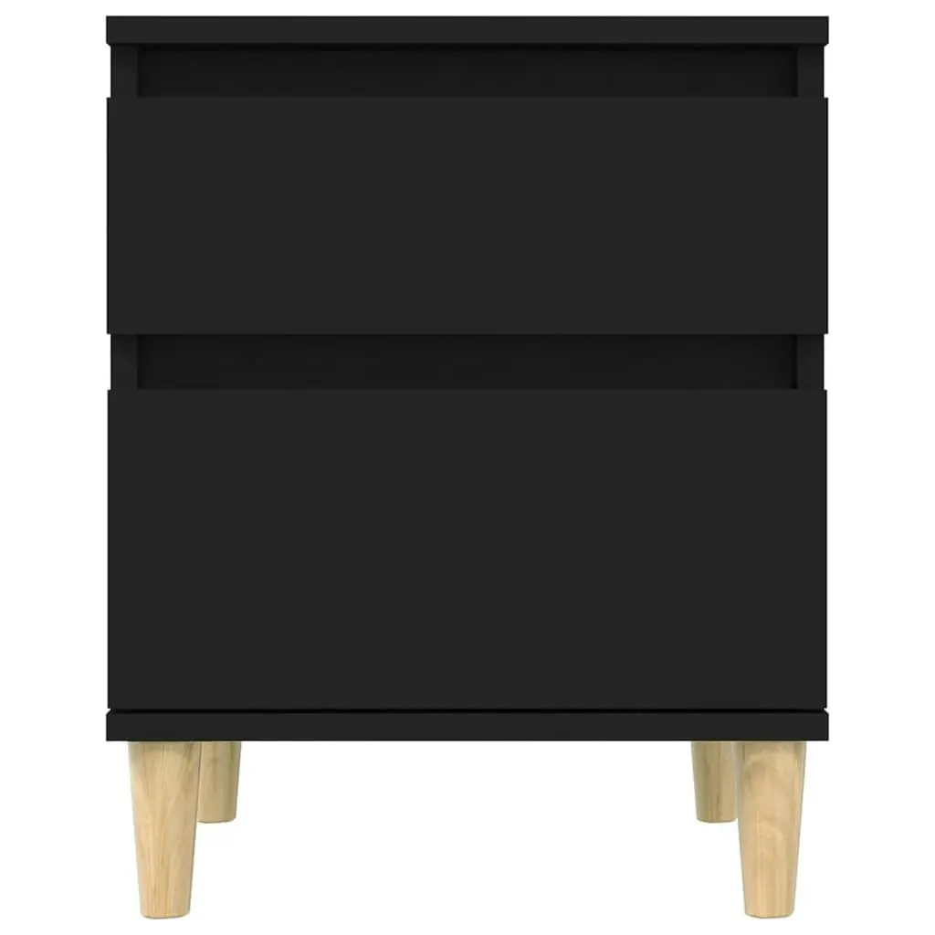 Bedside Cabinet Black 40x35x50 cm 821828