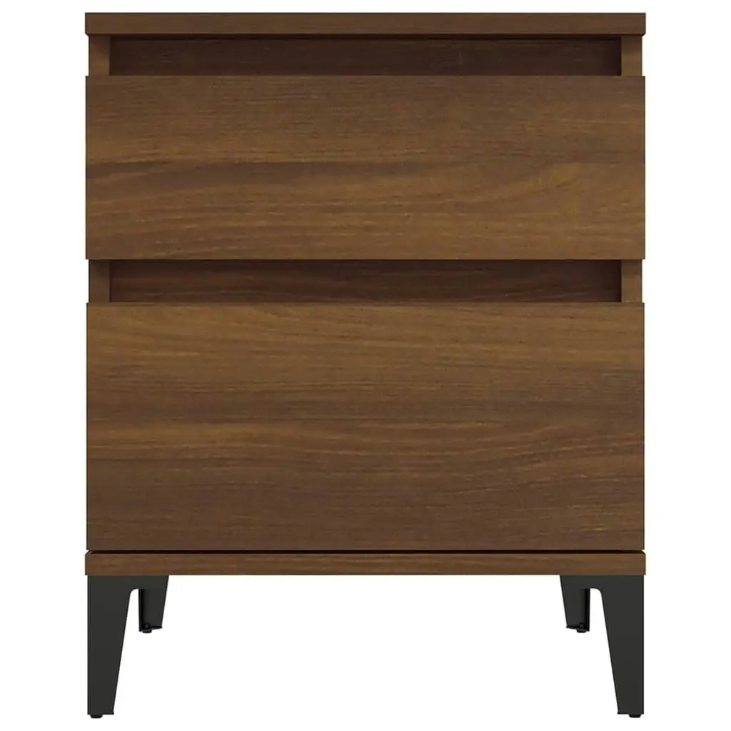 Bedside Cabinet Brown Oak 40x35x50 cm 821856