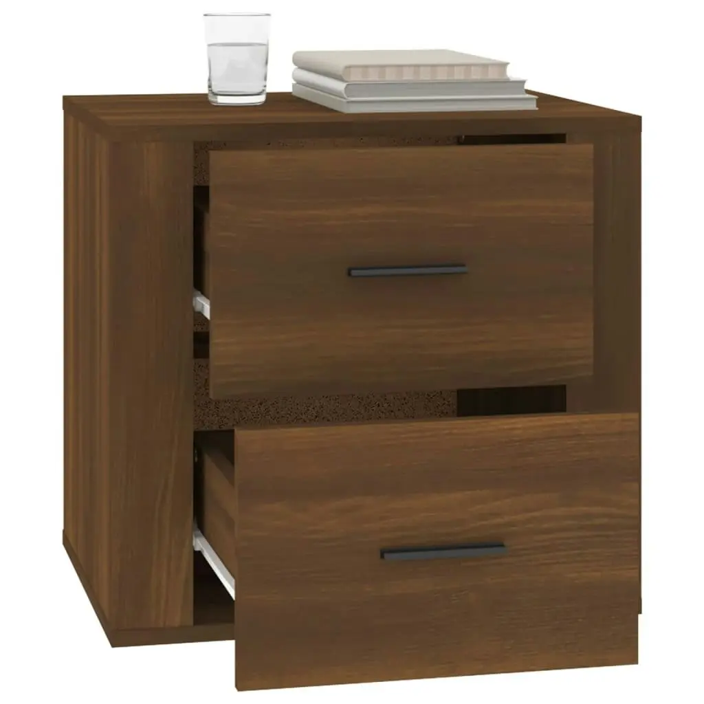 Bedside Cabinet Brown Oak 50x39x47 cm 816711