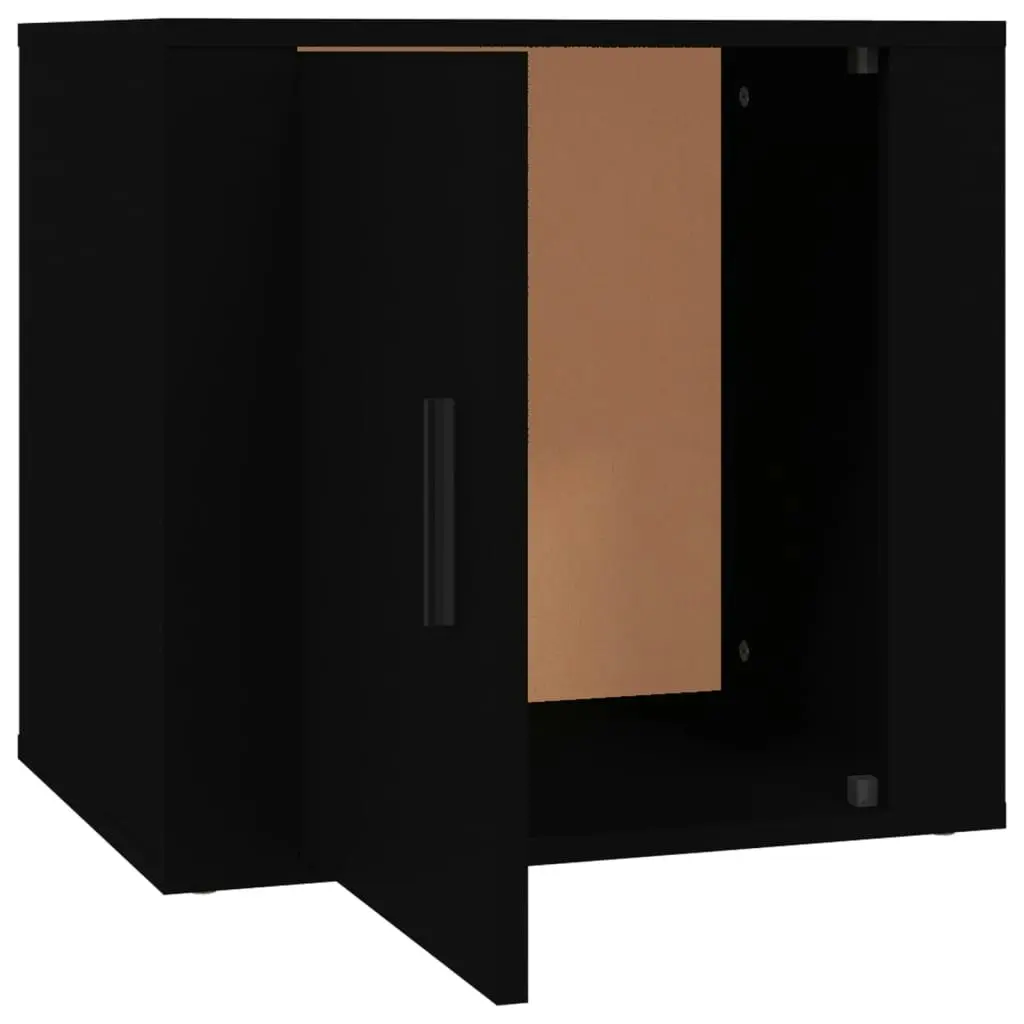 Bedside Cabinet Black 50x39x47 cm 816690