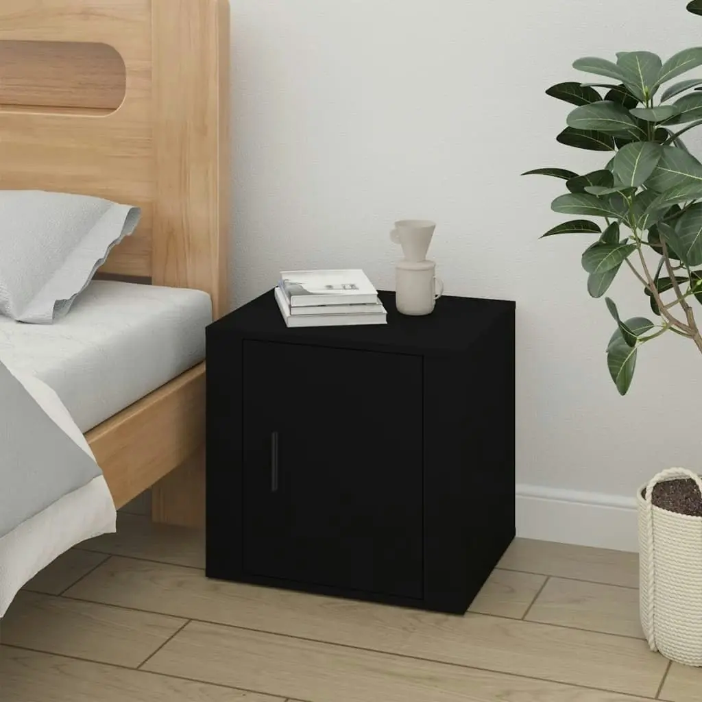 Bedside Cabinet Black 50x39x47 cm 816690