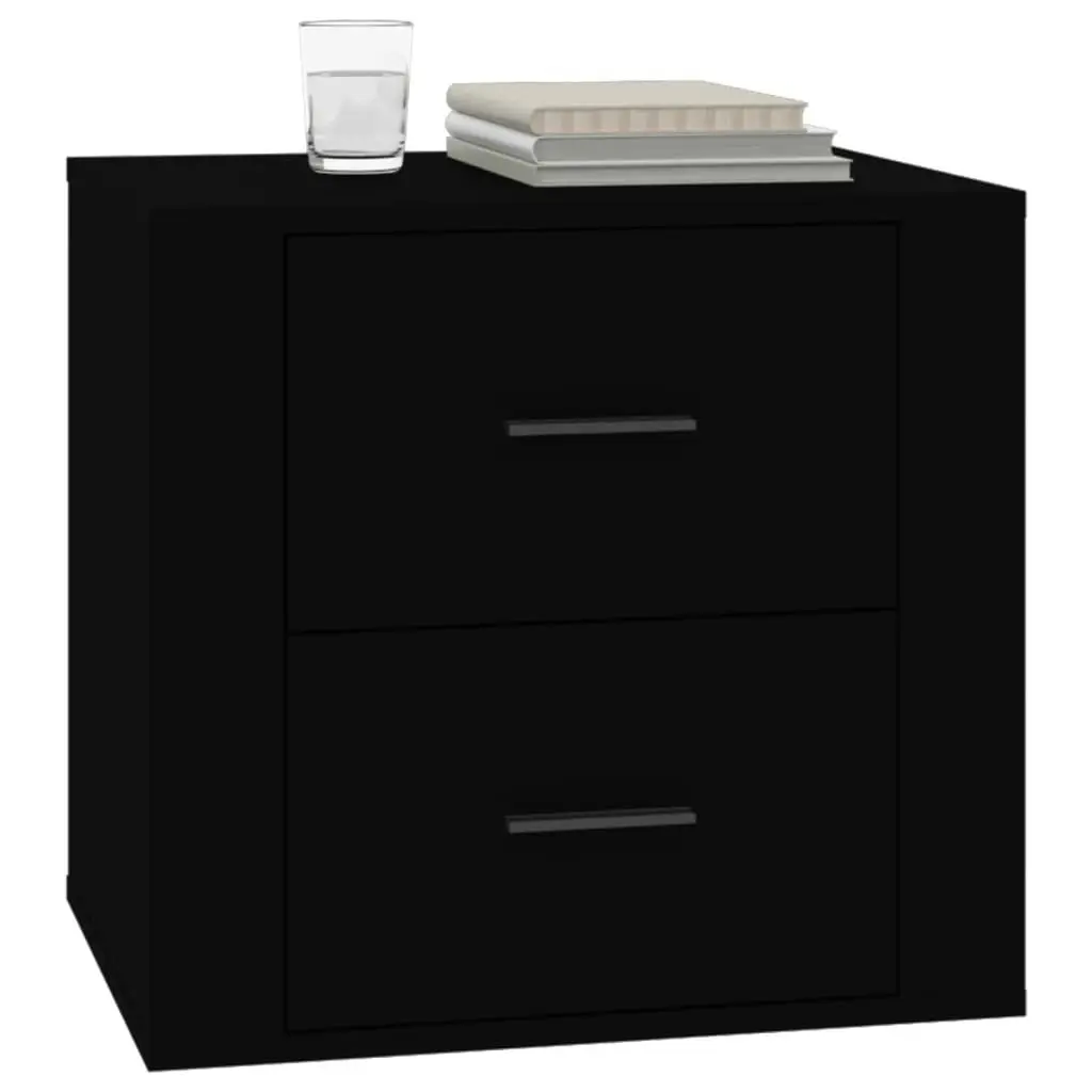 Bedside Cabinet Black 50x39x47 cm 816705