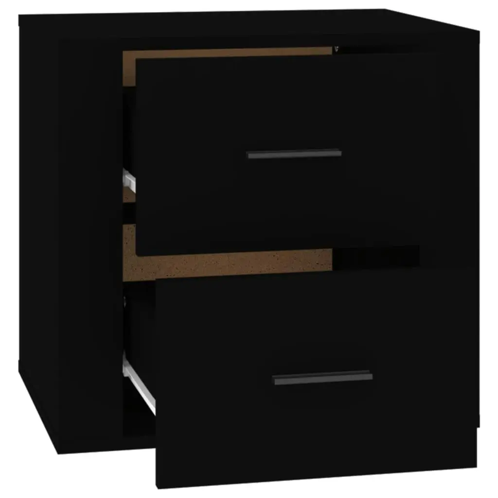 Bedside Cabinet Black 50x39x47 cm 816705