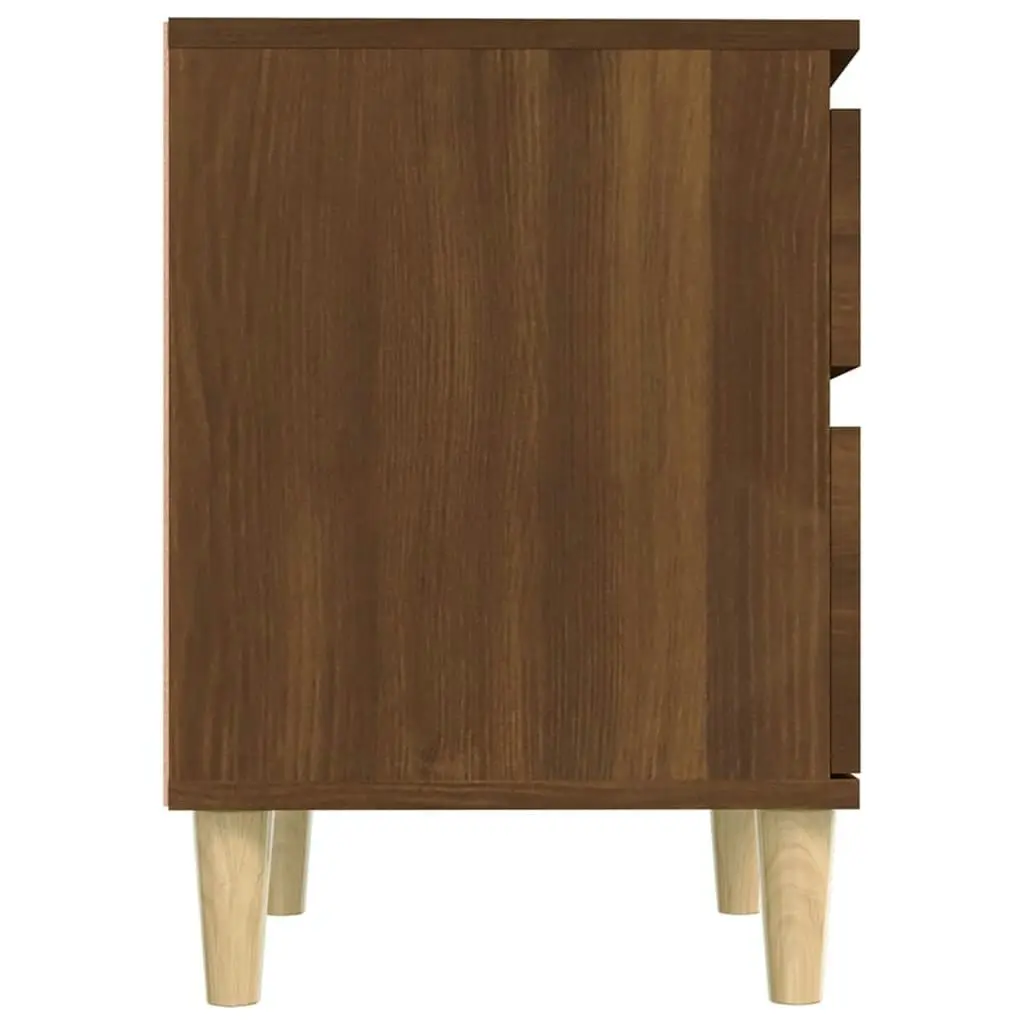 Bedside Cabinet Brown Oak 40x35x50 cm 821840