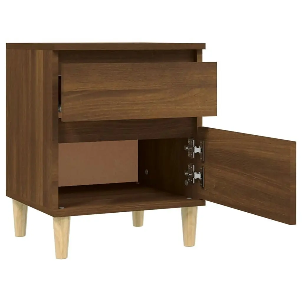 Bedside Cabinet Brown Oak 40x35x50 cm 821840