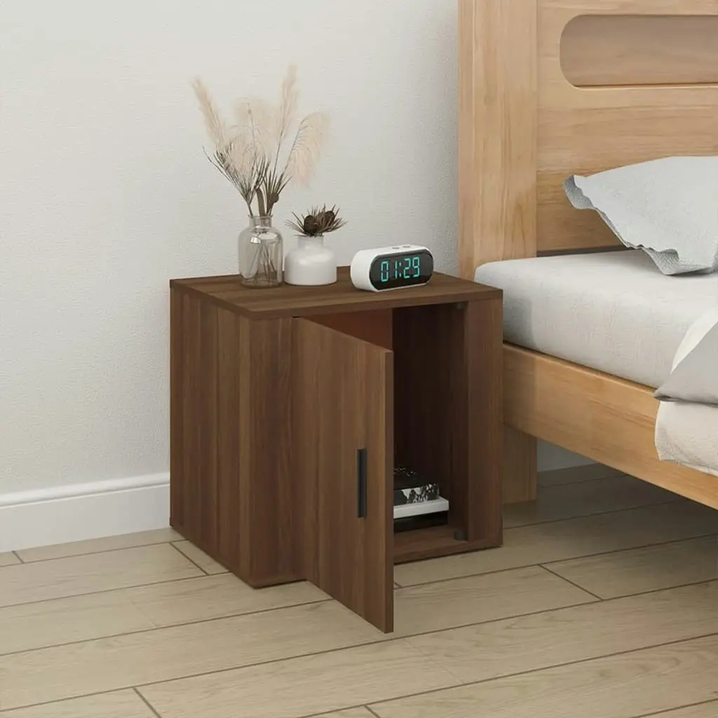 Bedside Cabinet Brown Oak 50x39x47 cm 816702