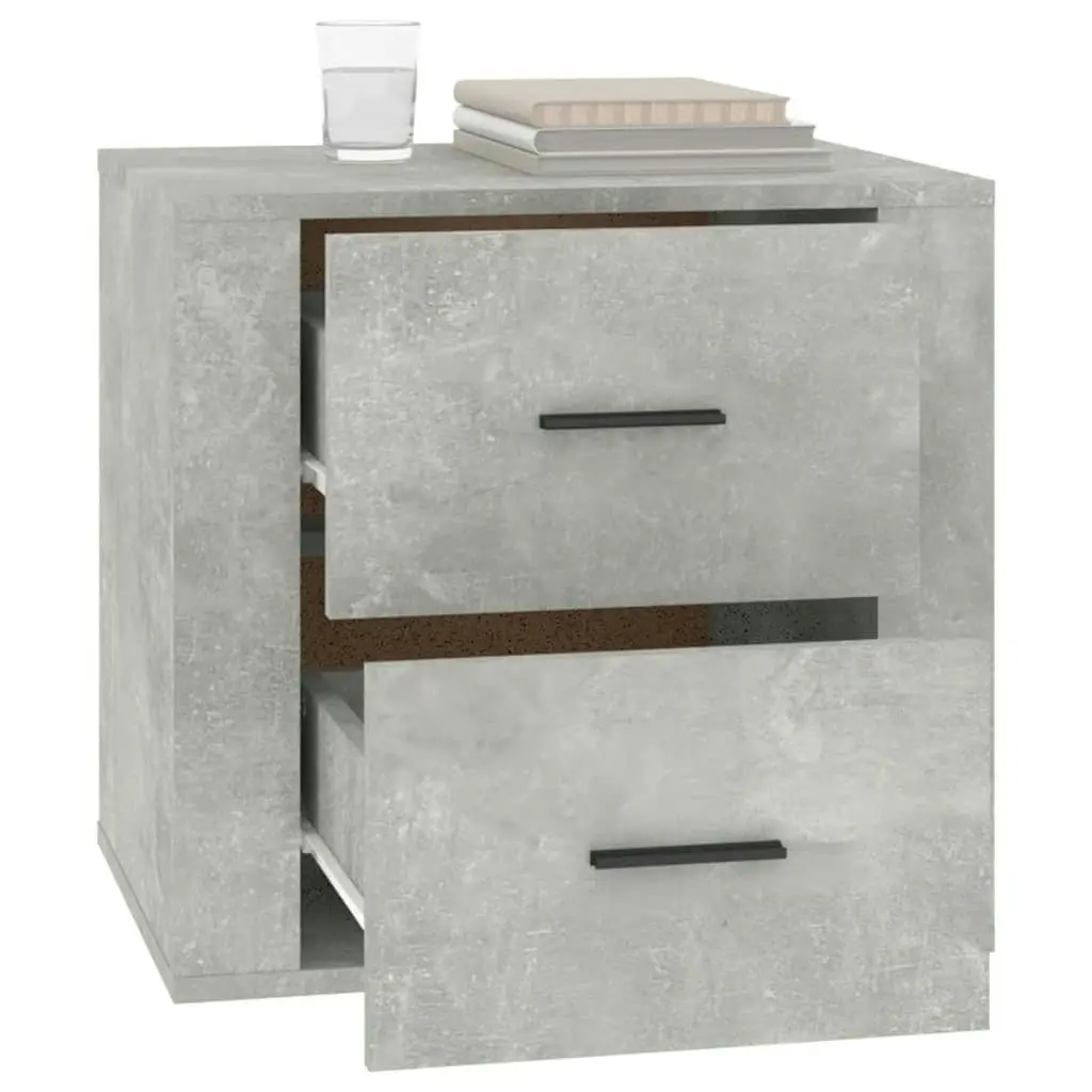 Bedside Cabinet Concrete Grey 50x39x47 cm 816708